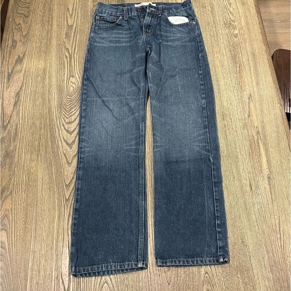 Levi's Youth Boys 514 Slim Straight Jeans Whisker Denim Medium Wash Blue Size 18 - Picture 1 of 11